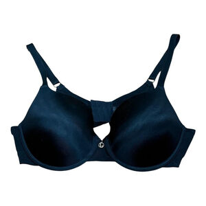 Ashley Graham Bra Womens 40C Black Underwire T-Shirt Seamless Padded Adjustable